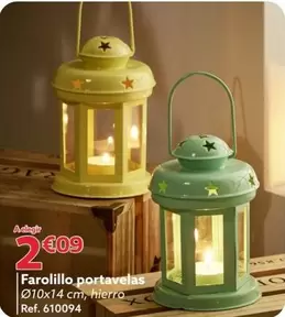 Oferta de Farolillo Portavelas por 2,09€ en GiFi