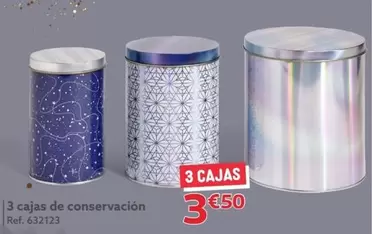 Oferta de 3 Cajas De Conservación por 3,5€ en GiFi