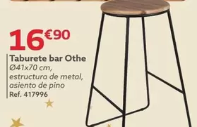 Oferta de Taburete Bar Othe por 16,9€ en GiFi