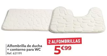 Oferta de Alfombrilla De Ducha + Contorno Para Wc por 5,99€ en GiFi