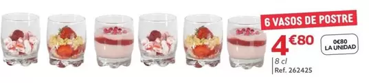 Oferta de 6 Vasos De Postre por 4,8€ en GiFi