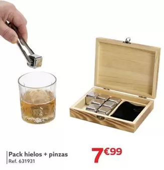 Oferta de Pack Hielo + Pinzas por 7,99€ en GiFi