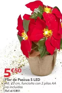 Oferta de Flor De Pascua 5 LED por 5,5€ en GiFi