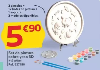 Oferta de Set De Pintura Sobre Yeso 3D por 5,9€ en GiFi