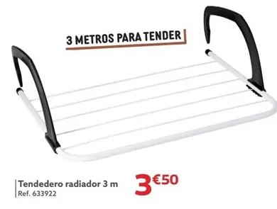 Oferta de Tendedero Radiador 3 M por 3,5€ en GiFi