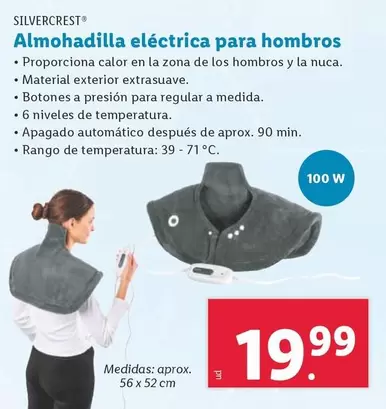 Oferta de SilverCrest - Almohadilla Eléctrica Para Hombros por 19,99€ en Lidl