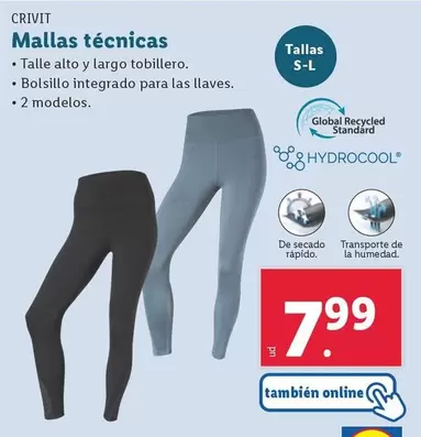 Oferta de Crivit - Mallas Técnicas  por 7,99€ en Lidl