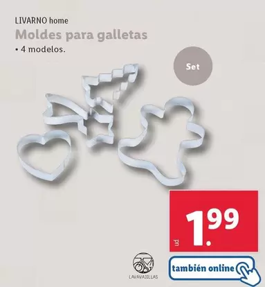 Oferta de Livarno Home - Moldes Para Galletas por 1,99€ en Lidl