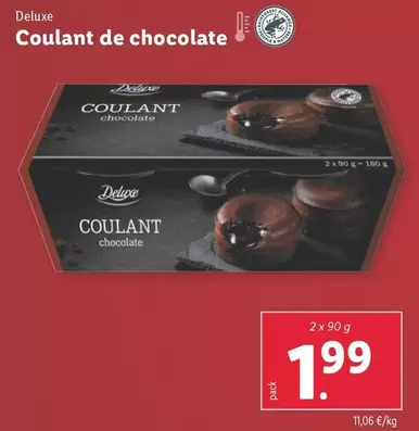 Oferta de Deluxe - Coulant De Chocolate por 1,99€ en Lidl