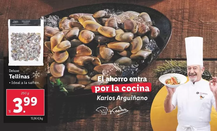 Oferta de Deluxe - Tellinas por 3,99€ en Lidl