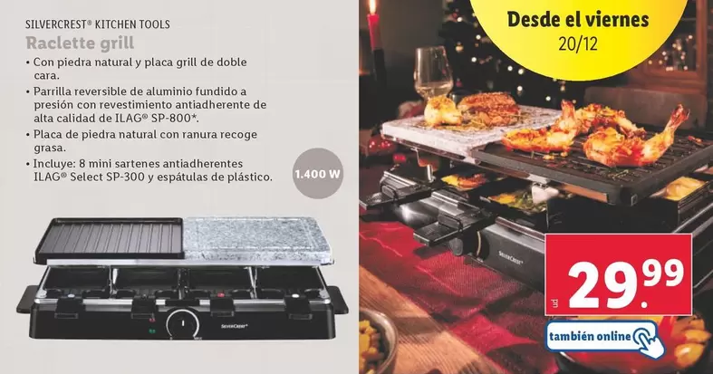 Oferta de SilverCrest - Raclette Grill por 29,99€ en Lidl