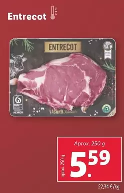 Oferta de Entrecot por 5,59€ en Lidl