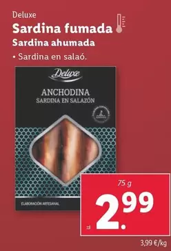 Oferta de Deluxe - Sardina Ahumada por 2,99€ en Lidl