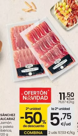 Oferta de Sánchez Alcaraz - Jamon Y Molde 100% Iberica por 11,5€ en Eroski