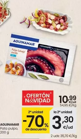 Oferta de Aguinamar - Pata Pulpo por 10,99€ en Eroski