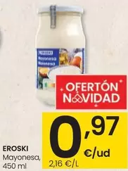 Oferta de Eroski - Mayonesa por 0,97€ en Eroski