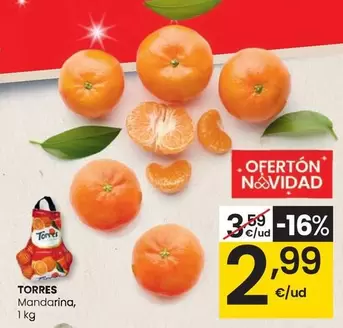 Oferta de Torres - Mandarina por 2,99€ en Eroski