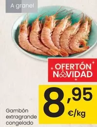 Oferta de Gambon Extragrande Congelado por 8,95€ en Eroski