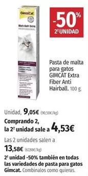 Oferta de El Corte Inglés - Pasta De Malta Para Gatos Fiber Anti Harvibal por 9,05€ en El Corte Inglés