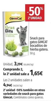 Oferta de El Corte Inglés - Snack Para Gatos Bocaditos De Hierba Gatera por 3,29€ en El Corte Inglés