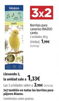 Oferta de Barritas Para Canarios por 1,99€ en El Corte Inglés