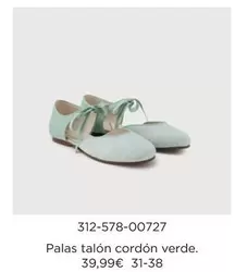 Oferta de Palas Talon Cordon Verde. por 39,99€ en El Corte Inglés