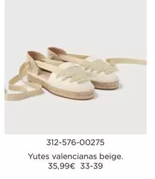 Oferta de El Corte Inglés - Yutes Valencianas Beige. por 35,99€ en El Corte Inglés