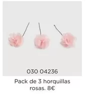 Oferta de Pack De 3 Horquillas Rosas por 8€ en El Corte Inglés