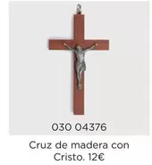 Oferta de Cruz -  De Madera Con Cristo. por 12€ en El Corte Inglés