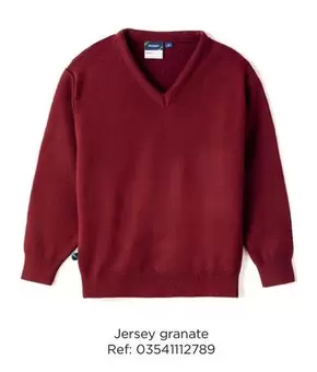 Oferta de Jersey granate en El Corte Inglés