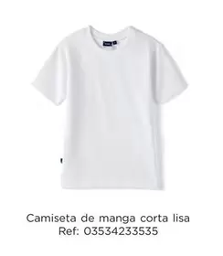 Oferta de Camiseta De Manga Corta Lisa en El Corte Inglés