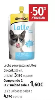 Oferta de El Corte Inglés - Leche Para Gatos Adultos por 3,19€ en El Corte Inglés