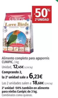 Oferta de Cunipic - Alimento Completo Para Agapornis por 12,45€ en El Corte Inglés