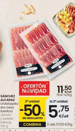 Oferta de Sánchez Alcaraz - Jamon Y Molde 100% Iberica por 11,5€ en Eroski