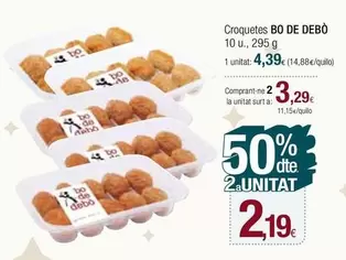 Oferta de Bo de Debò - Croquetes por 4,39€ en Condis