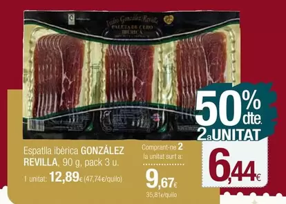 Oferta de Espatlla Iberica por 12,89€ en Condis