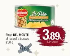 Oferta de Del Monte - Pinya Al Natural A Trossos por 3,89€ en Condis