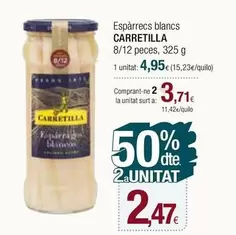 Oferta de Carretilla - Espàrrecs Blancs por 4,95€ en Condis