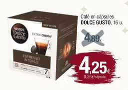 Oferta de Dolce Gusto - Cafe En Capsules por 4,25€ en Condis