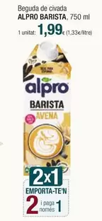 Oferta de Alpro - Beguda De Civada por 1,99€ en Condis