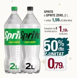 Oferta de Sprite -  O  Zero por 1,59€ en Condis