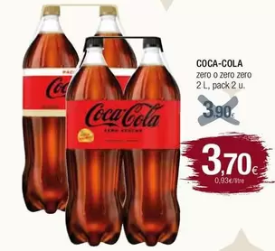 Oferta de Coca-Cola - Zero O Zero Zero por 3,7€ en Condis