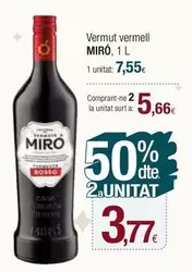 Oferta de Miró - Vermut Vermell por 7,55€ en Condis