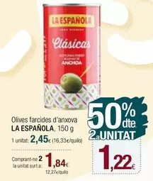 Oferta de La Española - Olives Farcides D'anxova por 2,45€ en Condis