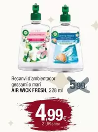 Oferta de Fresh - Recanvi D'ambientador Gessami O Mari por 4,99€ en Condis