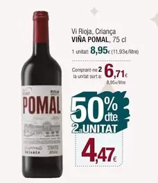 Oferta de Viña Pomal - Vi Rioja, Criança por 8,95€ en Condis