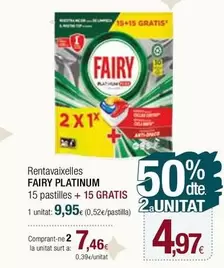 Oferta de Fairy - Rentavaixelles Platinum por 9,95€ en Condis