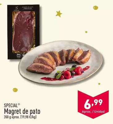 Oferta de Special - Magret De Pato por 6,99€ en ALDI