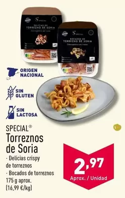 Oferta de Special - Torreznos De Soria por 2,97€ en ALDI