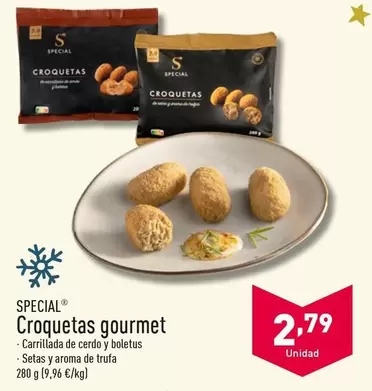 Oferta de Special - Croquetas Gourmet por 2,79€ en ALDI